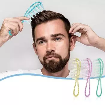 Расчески с широкими зубьями Расческа для вьющихся волос Расческа с большими зубьями Разглаживающая расческа Антистатическая расческа Парикмахерская расческа для дома и салона горячий розовый