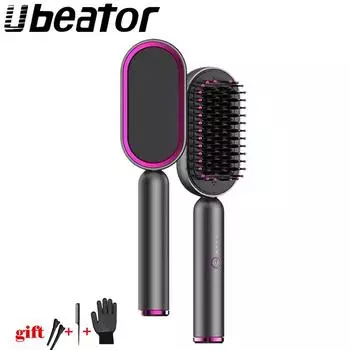 Расчёска-выпрямитель для волос US Plug чёрный