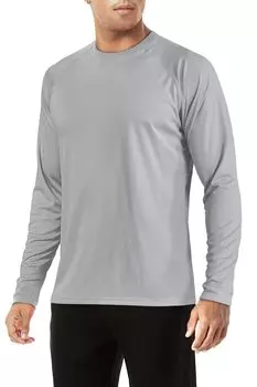 Rash Four Stretchable Long Sweat Quick Crew UV Light 2XL [TACVASEN] Мужская защита, для бега, сезоны, футболка, рукав, спортивная одежда, однотонная, впитывающая,