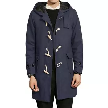 Rasha Long Duffle Cold and Large [FOMANSH] Мужское пальто, куртка, шапка, пальто, ветрозащитное, зимнее, размер, осень/зима синий