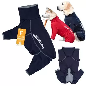 Рашгард для больших собак с флисовой подкладкой для игр, модель 2022 года, комбинезон для собак, полный размер BS 5/темно-синий тёмно-синий