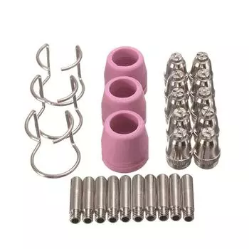 Расходные материалы для плазменной резки, электродный наконечник, комплект направляющих сопла для AG60 SG55 CUT60 LGK60 60A, сварочные аппараты плазменной резки