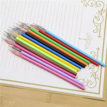 Расходные материалы Гелевая ручка стержень школьные принадлежности картридж нейтральный ручка стержни для ручек 12 шт гелевая ручка разноцветный