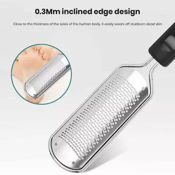 Рашпиль для ног Износостойкая пилка для педикюра с двумя шлифовальными поверхностями, экономящая трудозатраты, пилка для ног для удаления мозолей Рашпиль для педикюра для ног для унисекс коричневый