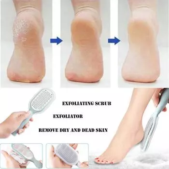 Рашпиль для ног, педикюр, средство для удаления мозолей, щетка для ног с твердой омертвевшей кожей хаки