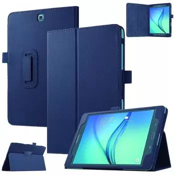 Раскладной планшет для Samsung Galaxy Tab A T550 T555 SM-T550 9,7, чехол-подставка из искусственной кожи для Samsung Galaxy Tab a SM t550 красный