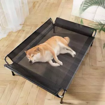 Раскладушка для больших собак, спинка для средних и крупных собак, влагостойкая и дышащая, раскладушка для собак, раскладушка для кошек, съемная и моющаяся раскладушка для домашних животных XS-61 * 46 * 27cm