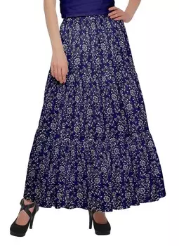 Расклешенная юбка Moomaya с поясом на талии, длинная юбка с принтом, летняя одежда больших размеров 2X-3X ягодный