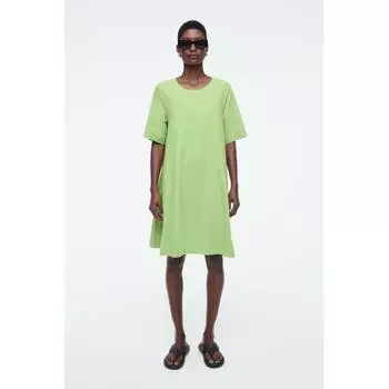 Cos Japan Flare Mini T shirT Dress light green/XS