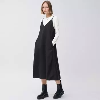 Расклешенное платье-бретелька GU by Uniqlo+короткая длина EC от 110,0 до 119,0 см