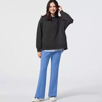 Расклешенные брюки GU A+EC (Длинная длина 77,0-79,0 см)