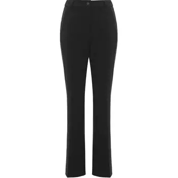 Расклешенные удобные универсальные повседневные трикотажные спортивные брюки Li Ning с высокой талией, женские брюки черного цвета AKXU518 M