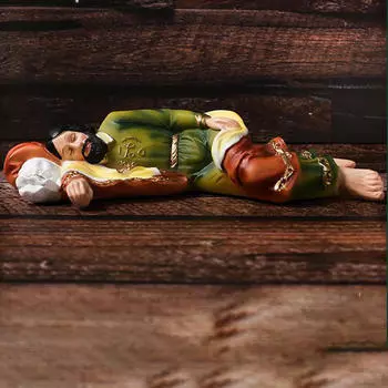 Раскрашенная статуя, фигурка, скульптура, смола, римско-католическая настольная декоративная модель