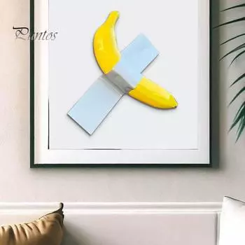 Раскрашенная вручную клейкая лента банан забавная наклейка на машину сильная липкость реалистичный вид креативная забавная наклейка на бампер автомобиля наклейка A