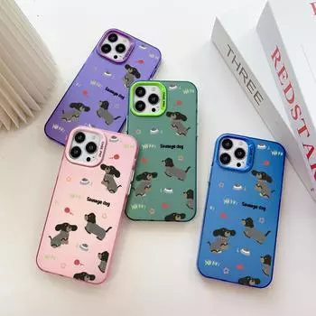 Раскрашенный узор, разноцветный, серебристый, двусторонний твердый корпус, противоударный противоударный чехол для телефона для Huawei Honor Infinix Tecno iPhone Honor 50 темно-розовый