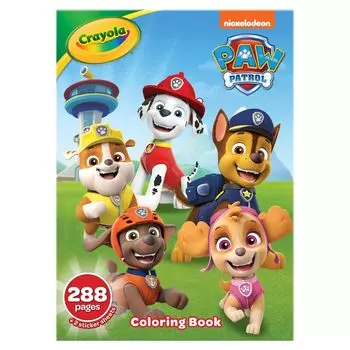 Раскраска Crayola Paw Patrol с подарком для детей 288 лет 6 Наклейки, Страницы, 3, 4, 5,