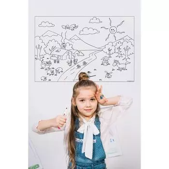 Раскраска Исследование Доска Смарт Бумага Доска Ручка Подарок 85x56 См