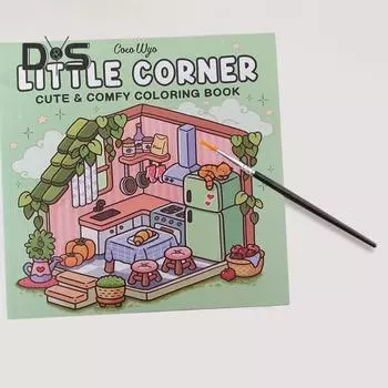 Раскраска Портативный размер Симпатичный странный дизайн Односторонние страницы Печать книги с высоким разрешением Разнообразные темы Снятие стресса Книга для рисования Sets