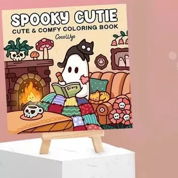 Раскраска с героями мультфильмов, односторонние страницы, жуткий дизайн, для взрослых и подростков, для релаксации, раскраска, иллюстрации, книга A