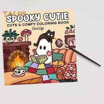 Раскраска с героями мультфильмов, односторонние страницы, жуткий дизайн, для взрослых и подростков, для релаксации, раскраска, иллюстрации, книга A