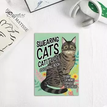 Раскраска с кошками для взрослых, проекты кошек своими руками, декомпрессионная, прочная на разрыв, раскраска с кошками, домашнее обучение, офисные принадлежности Cat