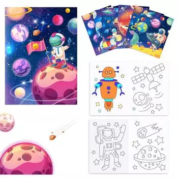 Раскраски Детские сувениры для вечеринок Украшения DIY Художественная книга для рисования Набор для детей Подарки Раскраски Праздничные товары для дня рождения