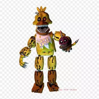 Раскраски Fnaf Springtrap Five Nights At Freddy s 4 Five Nights Термонаклейки для одежды Футболка Сумка Теплопередающие наклейки Железо на заплатках