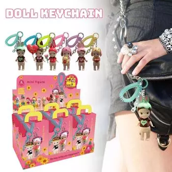 Раскройте таинственное царство ангела с крылатым ангелом статуя в коробке-сюрпризе кукла брелок коробка декоративная сумка брелок кулон (набор из 6 шт.) One Size белый