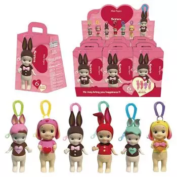 Раскройте таинственное царство ангела с крылатым ангелом статуя в коробке-сюрпризе кукла брелок коробка декоративная сумка брелок кулон (набор из 6 шт.) One Size белый