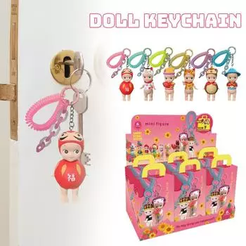 Раскройте таинственное царство ангела с крылатым ангелом статуя в коробке-сюрпризе кукла брелок коробка декоративная сумка брелок кулон (набор из 6 шт.) One Size белый