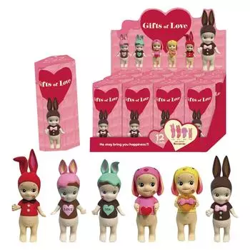 Раскройте таинственное царство ангела с крылатым ангелом статуя в коробке-сюрпризе кукла брелок коробка декоративная сумка брелок кулон (набор из 6 шт.) One Size белый