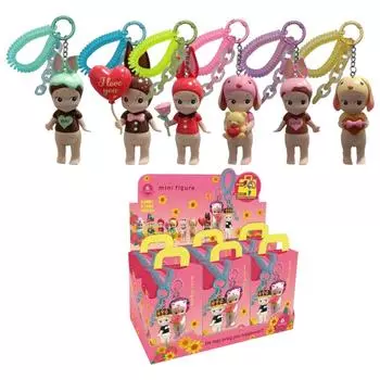 Раскройте таинственное царство ангела со статуей крылатого ангела в коробке-сюрпризе, кукольной коробке-брелке, декоративной сумке, подвеске для ключей. Набор из 6 штук. One Size белый