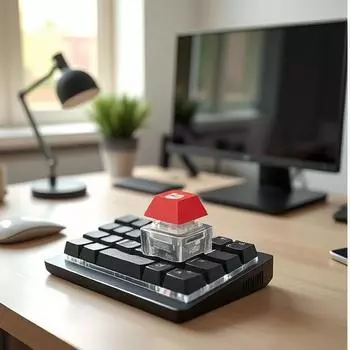 Распаковка деревянных клавиш-рыб, клавиш-заслуг, электронных клавиш-рыб, светящихся кнопок «Удача», игрушек для школьников разноцветный