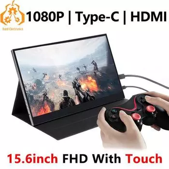 Raspberry Pi 15.6 FHD 1080P Touchscreen, Type-C/HDMI Compatibility