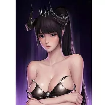 Распечатать игру дилер кролик ухо обнаженная сексуальная аниме девушка художественные постеры настенное искусство холст живопись для гостиной домашний декор картина 21cm30cm NoFrame