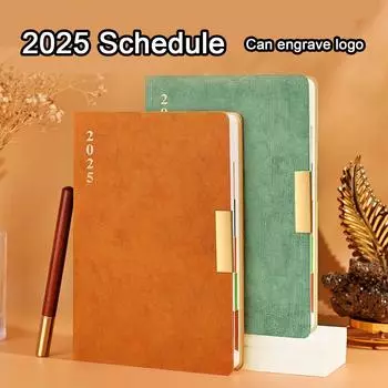 Расписание дел на 2025 год, ежедневник для студентов, утолщенный ежедневник, записная книжка, блокнот, тетрадь, памятка, 200 листов, 400 страниц A5