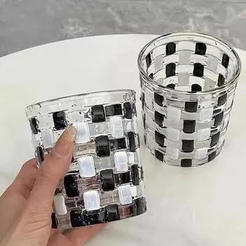 Расписанный вручную стеклянный детский напиток высокого уровня Ins Original Premium Sense Drink Home Whisky Beer 301-400ml