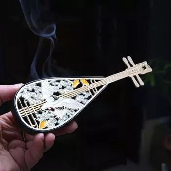 Расписная шкатулка для благовоний «Пипа» с журавлем, маленькая курильница для благовоний из нити «Сянъюнь», маленькая декоративная шкатулка для благовоний для помещений