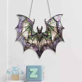 Расписной акриловый подвесной светильник, радующий глаз праздничными украшениями для дома и сада One Size