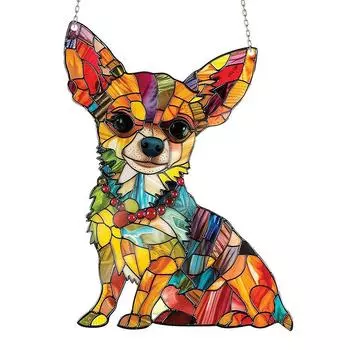 Расписной акриловый подвесной светильник, радующий глаз праздничными украшениями для дома и сада One Size