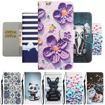 Расписной чехол для Redmi Note 7 8 9 9s 10 10s 11 11s Pro 10c 10a 10 9a 9t 9c 8t Poco X3 Nfc 5g F3 кожаный флип-чехол For POCO F3