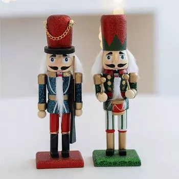 Расписной рождественский Щелкунчик, украшение 16 см, Веселое рождественское украшение, новогодние подарки Style 4