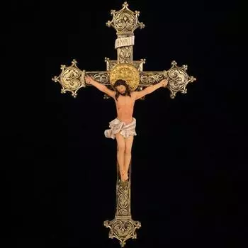 Распятие из смолы, Иисус Христос, крест Иисуса, распятый Иисус, настенный идол для алтаря, новоселье, 12 дюймов