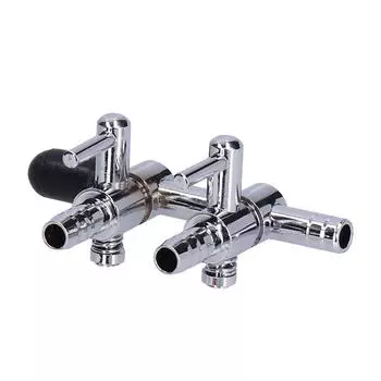 Распределитель кислорода для аквариума 6 мм Переключатель регулировки углекислого газа Регулирующий клапан 3 выхода