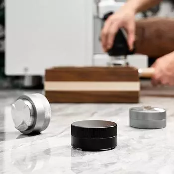 Распределитель кофе Leeseph из нержавеющей стали 51/53/58 мм, основание распределителя эспрессо, четыре типа мякоти, датчик гравитации, кофейные аксессуары 51mm серый