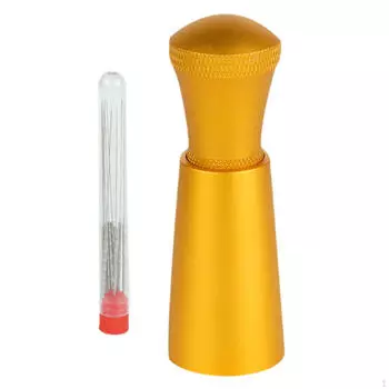 Распределитель кофе Тампер из нержавеющей стали с 10 контактами Портативная мешалка для эспрессо для кафе жёлтый