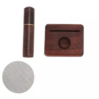 Распределитель кофейных игл 304 из нержавеющей стали, шайба, сито, набор для размешивания кофейного порошка с основанием для