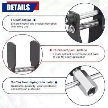 Распределитель тормозных колодок автомобильных дисковых тормозов Набор инструментов для тормозов мотоциклов Сепаратор суппорта автомобильных тормозных колодок Распределитель тормозных колодок поршня тормозного диска чёрный