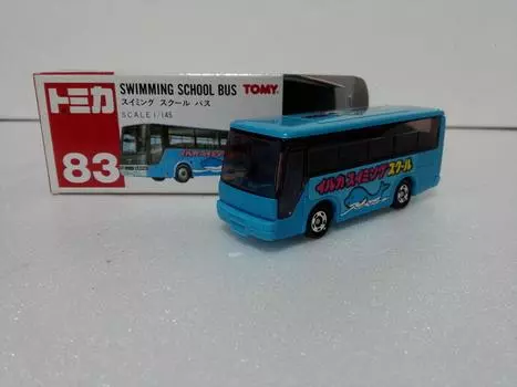 Распродан школьный автобус для плавания Tomica, красный Tommy Crazy Mini Car Circle с чехлом № 83