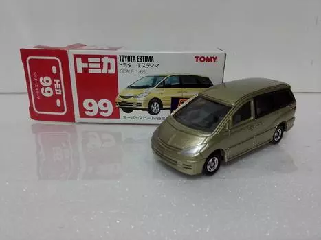 Распродан Tomica Toyota Estima, первая ограниченная серия с металлической накладкой. Красный Tomy, сумасшедший мини-автомобиль, сделанный в Китае, с чехлом, отправленный Amazon